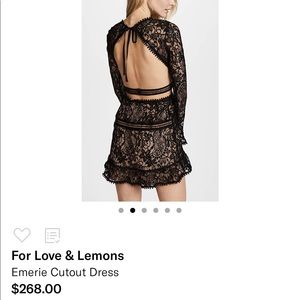 NWOT Emerie Cut Out Dress | For Love and Lemons